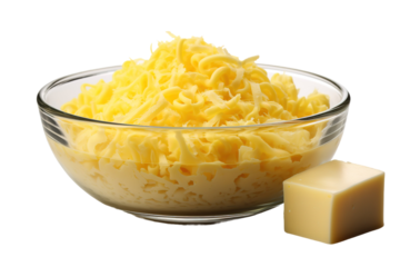 Melting Dreams: Creamy Macaroni and Cheese With a Touch of Rich Butter on White or PNG Transparent Background.