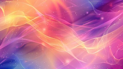 Fototapeta premium Witness a captivating exhibition of lively abstract smoke in vivid orange, purple, and blue hues. Great for creative projects seeking colorful and dynamic designs with a touch of ethereal beauty