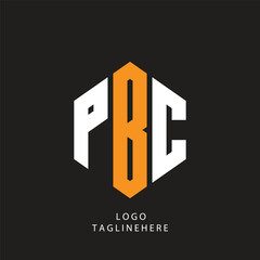 logo for company. PBC simple and modern logo and PBC unique design. PBC luxurious alphabet design