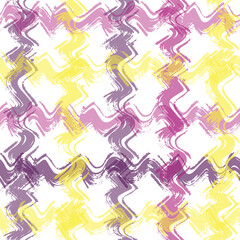 Check pixel plaid seamless pattern.