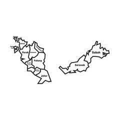 Malaysia map symbol icon design,vector illustration