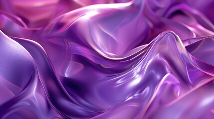 Obraz premium Abstract wavy satin texture purple background