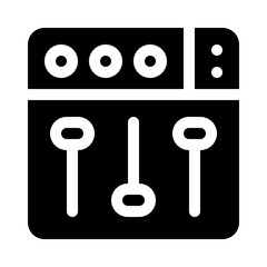 mixer glyph icon