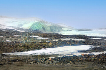 Norway. The landscapes of Svalbard in Springtime