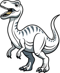 Fototapeta premium Prehistoric Animal Tyrannosaurus Cartoon-