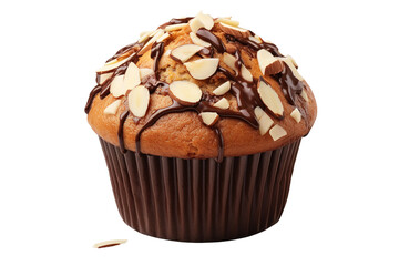 Decadent Delights: A Muffins Indulgence on White or PNG Transparent Background.