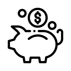 savings line icon