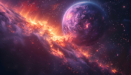 Obraz premium space background