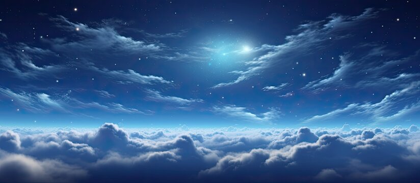 The Constellation Scorpius in the Milky Way with copy space image.