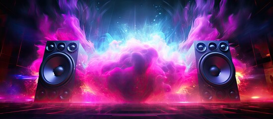 High-end speakers for monitoring sound in recording studios, professional speaker boxes with high fidelity; suitable for home theaters, music concerts, and audio stereo systems