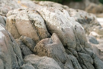 coastal rocks on a sunny day