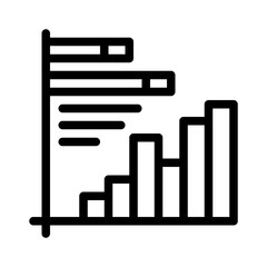 histogram line icon