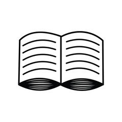 Book design, Education literature read library school university and learning theme illustration. Education design element