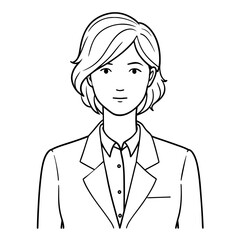 Woman doctor vector illustration. Doctor in white coat. Stethoscope. 