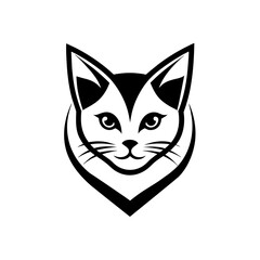 Fototapeta premium Cat logo vector art illustration