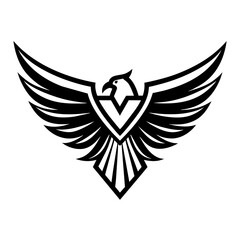 Fototapeta premium Eagle logo vector art illustration