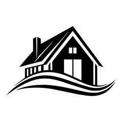 House logo vector art illustration