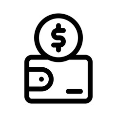 wallet line icon