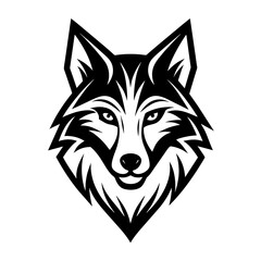 Wolf logo vector art illustration