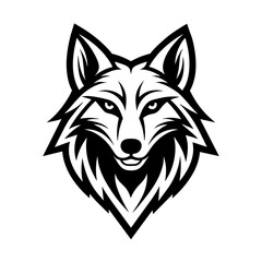 Wolf logo vector art illustration
