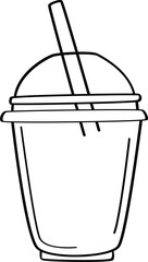Disposable Plastic Cup Sketch