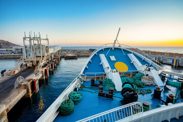 Malta to Gozo, Passengers board modern ferry at Cirkewwa Passenger terminal for scenic cruise to...
