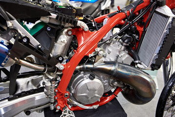 Engine of cross motorcycle