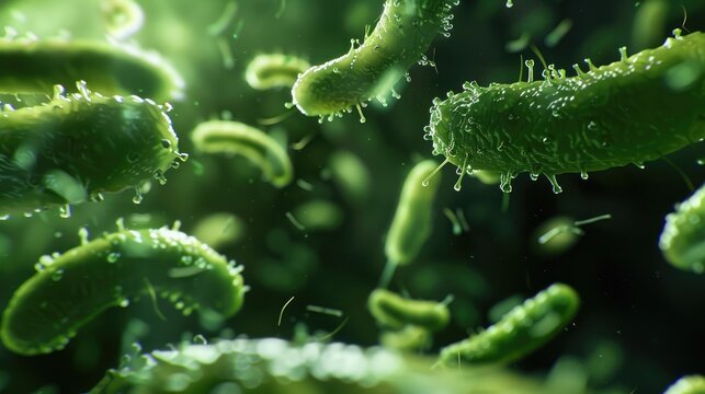 Antimicrobial Resistance in Pathogenic Bacteria, 3D Illustration of the Microbiological Battle in Medicine and Research