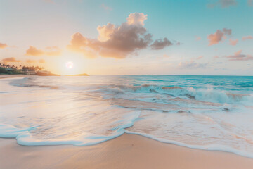 Fototapeta premium Idyllic Beach at Sunset