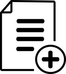 Obraz premium Add list line icon. Editable