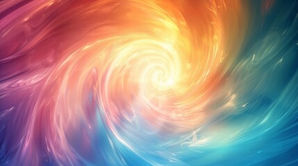 Obraz premium The dynamic energy and vivid colors of the vibrant and colorful vortex spiral create a stunning visual impact on creative projects and designs, with mesmerizing swirls and a rainbow of hues