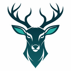 Unique Deer Head Logo Vector: Simple and Stylish Icon Designs