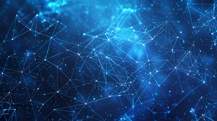 Abstract futuristic geometrical and science color neon background with space for copy Plexus connection backdrop Business presentation concept
