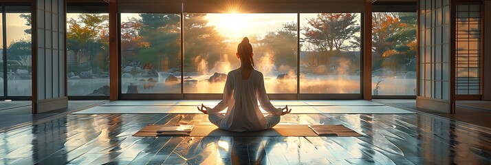 Kore Korean woman practicing yoga