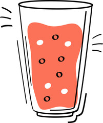 Smoothie Cocktail Glass Doodle