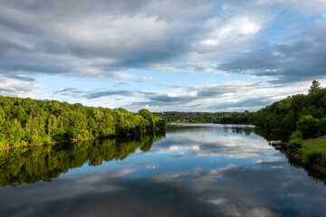 Evening view from the valley dam 