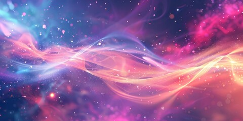 Obraz premium Witness a captivating exhibition of lively abstract smoke in vivid orange, purple, and blue hues. Great for creative projects seeking colorful and dynamic designs with a touch of ethereal beauty