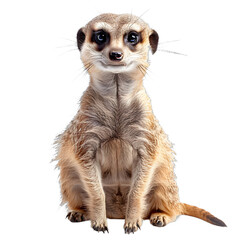 [Transparent Background PNG]Meerkat sitting up