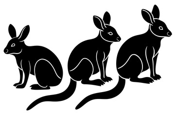 bilby silhouette vector illustration