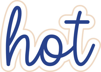 Hot Lettering Sticker