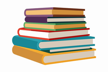 Books on White Background,#Books, #WhiteBackground, #BookStack, 