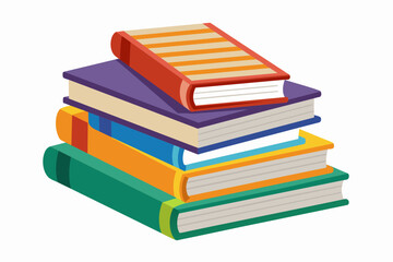 Books on White Background,#Books, #WhiteBackground, #BookStack, 