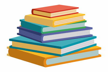 Books on White Background,#Books, #WhiteBackground, #BookStack, 
