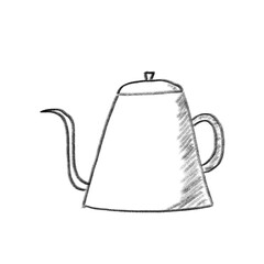 Coffee ,tea and bakery doodle with pencil drawing