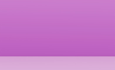 Fototapeta premium Purple room studio for product presentation. Cosmetic, beauty, fashion and display products room background. Summer tropical holiday background concept. Pastel wall and floor mockup. 