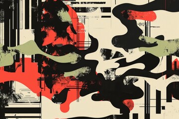 Abstract Urban Camouflage Pattern