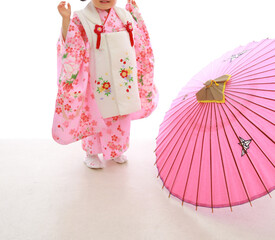 着物を着た女の子