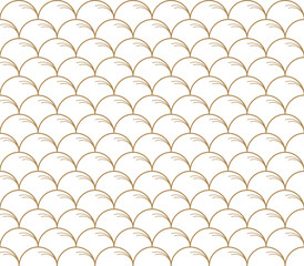 Japanese seamless pattern with geometric pattern vector. Asian background with oriental decoration in vintage style. Curve elements