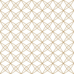 Japanese seamless pattern with geometric pattern vector. Asian background with oriental decoration in vintage style.