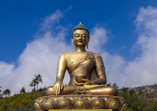 The statue of Buddha Dordenma, Thimphu, Kuenselphodrang, Bhutan